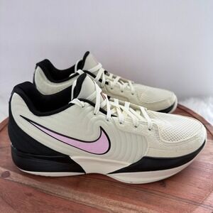 Nike Ja 2 Last Call Coconut Milk/Pink Foam Men's Sz 8 Women's 9.5  FD7328-100